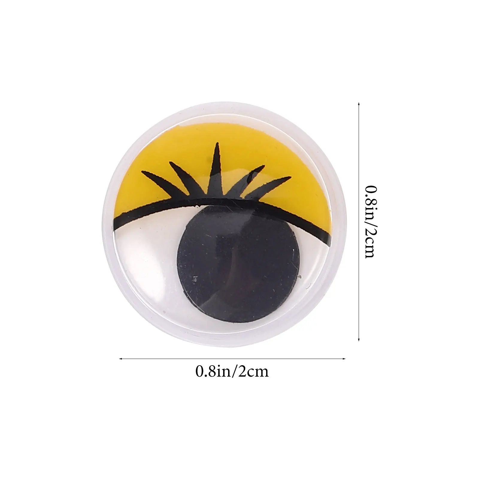 84 peças adesivos coloridos para moldura de cama com olhos móveis decoração de bola decalque de globo ocular de bebê plástico