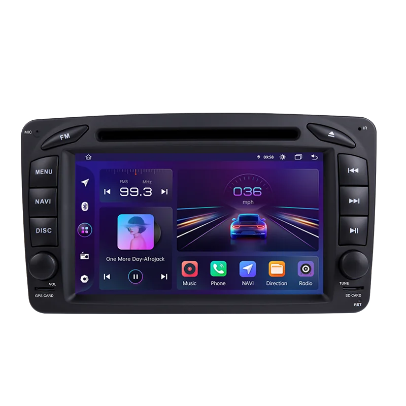 Junsun CarPlay Android Auto Radio Für mercodes Benz CLK w209 E W210 C W203 SLK R170 M W163 Vito W639 1998-2006 4G Auto Multimedia
