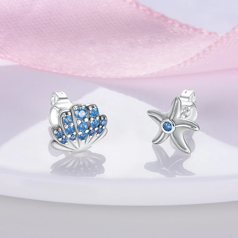 Classic Design 925 Sterling Silver Hoop Earrings Crab Assigned To Conch Ocean Series Fit Teens Women Female Party Drop Earrings