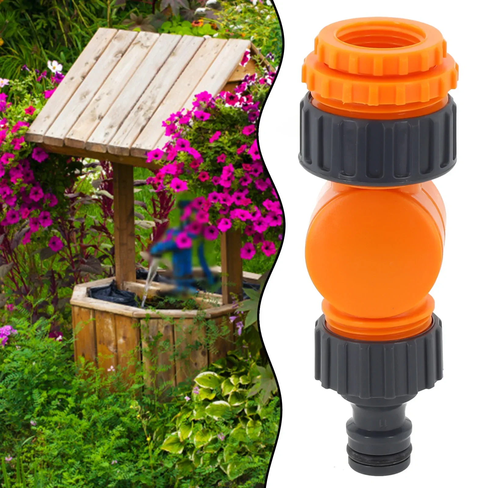 

Hose Connector Rotatable Water Tap Splitter Irrigation Agriculture Quick Water Connector Water Control Valve 1/2 Inch 3/4 Inch