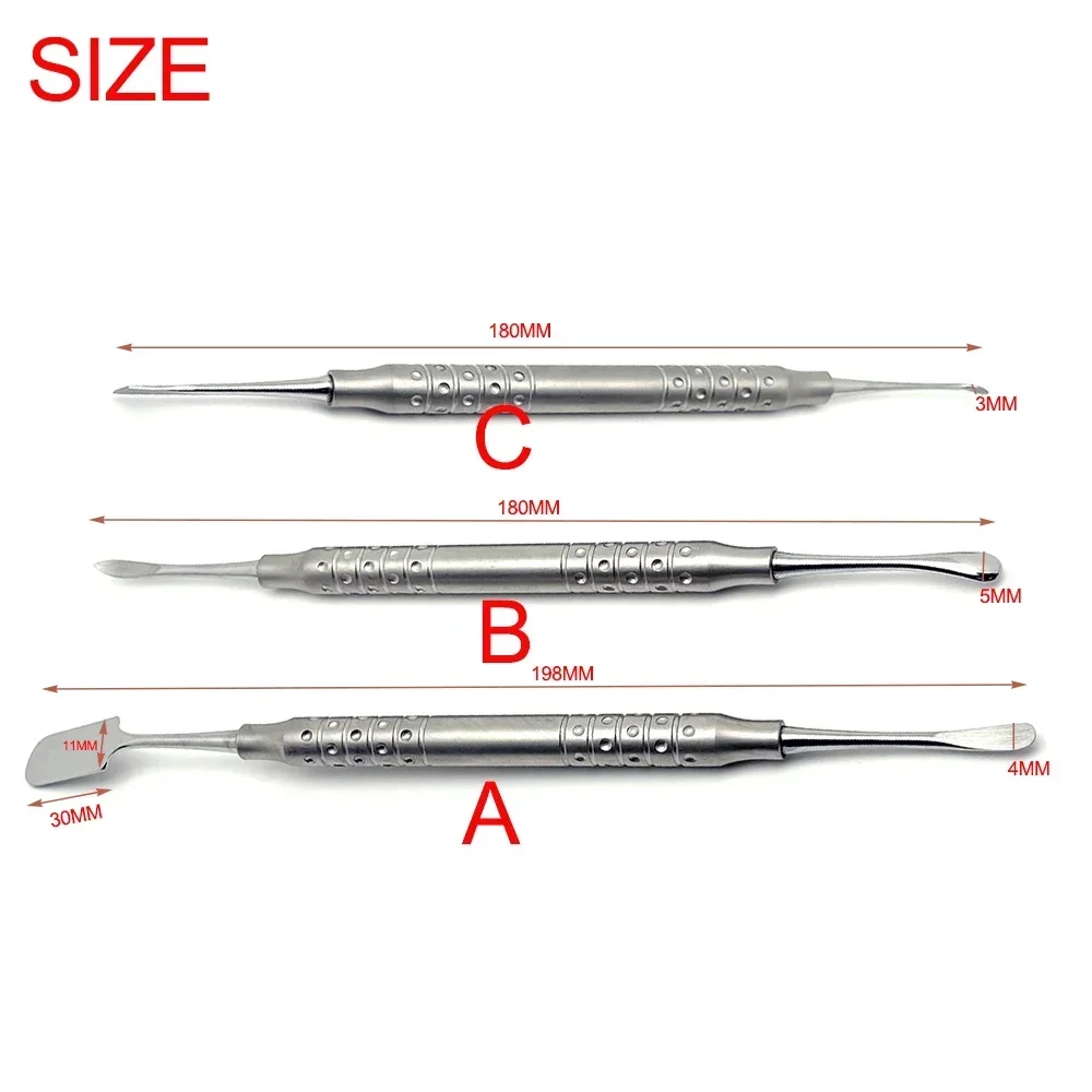 

1PCS Dental Implant Periosteal Elevator Tool Double Ends Retracting Separator Dental Instruments Lab Supplies