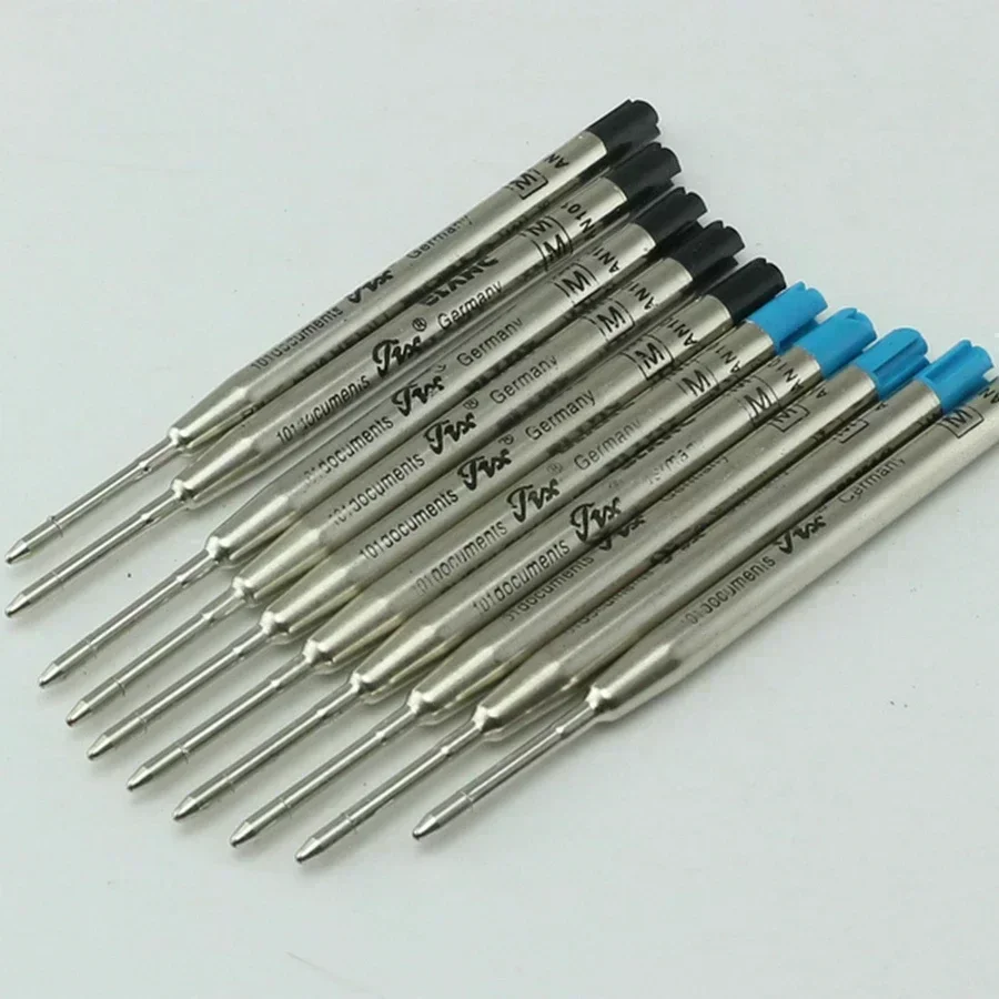 10 قطعة طبعة محدودة MB عبوة عالمية أسود/أزرق لحبر جاف مدرسة مكتب الكتابة ملحقات الحبر السلس AB8 لا صندوق