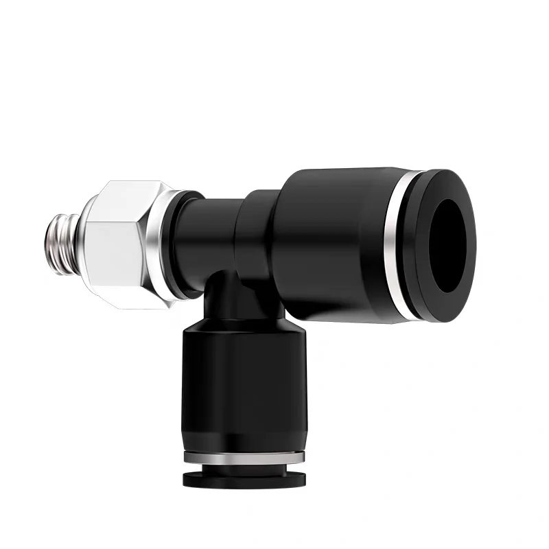 1pcs Pneumatic Fittings Mini Quick Connector PD Elbow Male Thread M3 M5 M6 1/8 Connect Hose OD 3 4 5 6mm Push In Air Water Pipe
