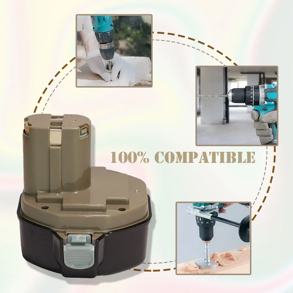 

14.4V NI-MH 4800mAh Replacement Battery for Makita Battery 14.4V PA14 1420 1422 1433 1434 1435 1435F 192699-A