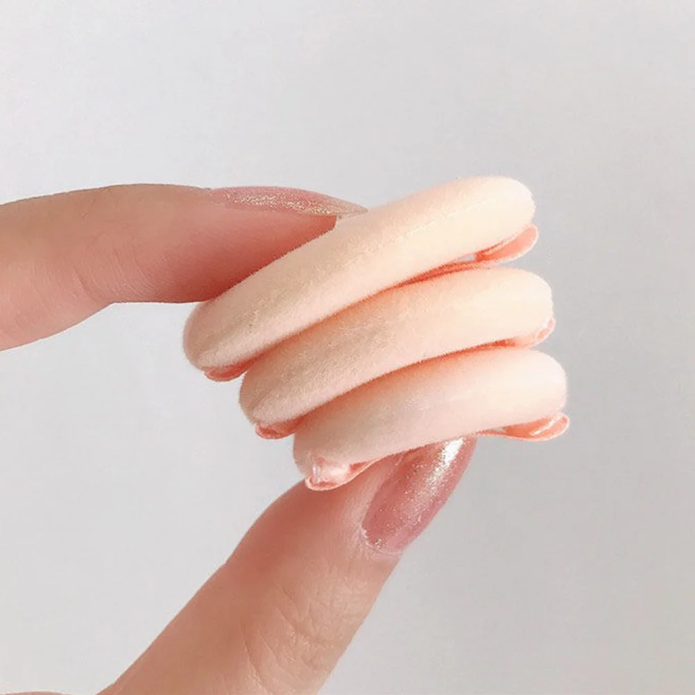 5 pezzi mini soffio per trucco floccato soffio di polvere per il corpo polvere fissante sciolta frullatore da donna comodo riutilizzabile portatile