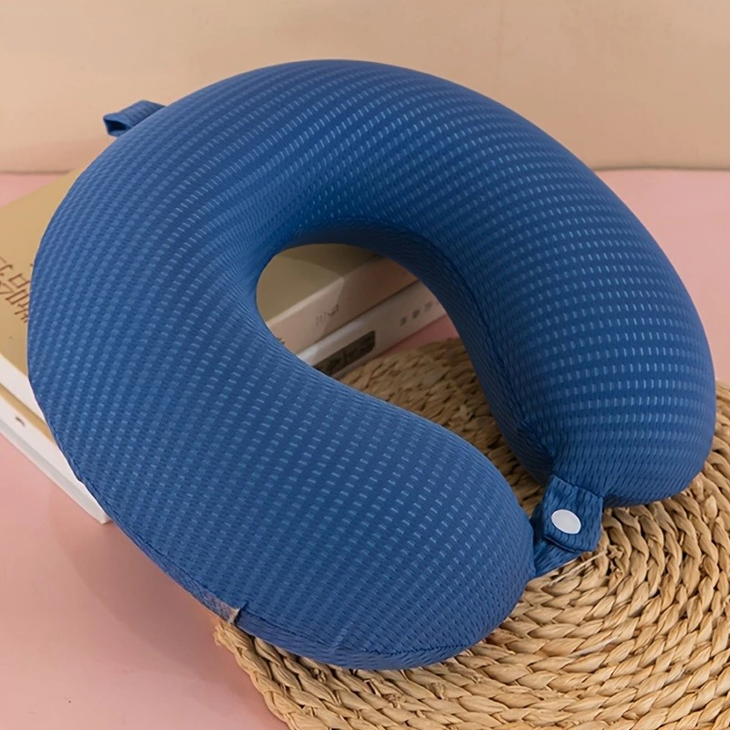 وسادة رقبة على شكل حرف U للتبريد الصيفي مع حشوة، مناسبة للمكاتب والمنازل والسفر؛ هدية عيد الميلاد وعيد الشكر