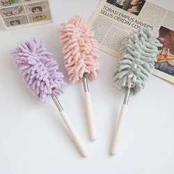 1PC Household Feather Duster Retractable Dust Removal Brush Cleaning Brush Sweeping Dust Adsorption Brush