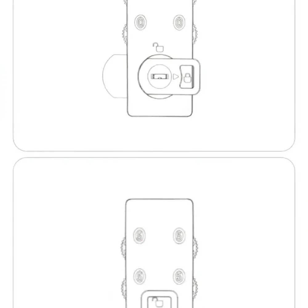Zinc Alloy Digital Combination Lock For Cabinet Office Furniture Security Keyless Drawer Hardware Wooden Door Lock