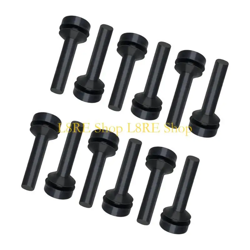 Pacote l8re 12 almofadas substituição pés borracha, substituição hob hob rust material borracha borracha