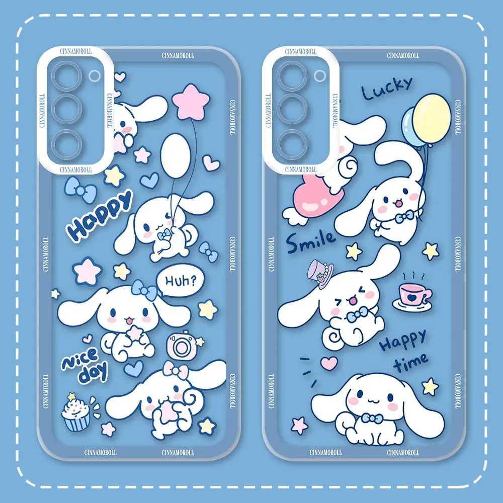 Baby Cinnamoroll Anime Case For VIVO Y76 Y51 Y50 Y35 Y22S Y21 Y20 Y19 Y17 Y16 Y15S V27 V27E V25 V23 V23E V21 V21E Pro Case Cover