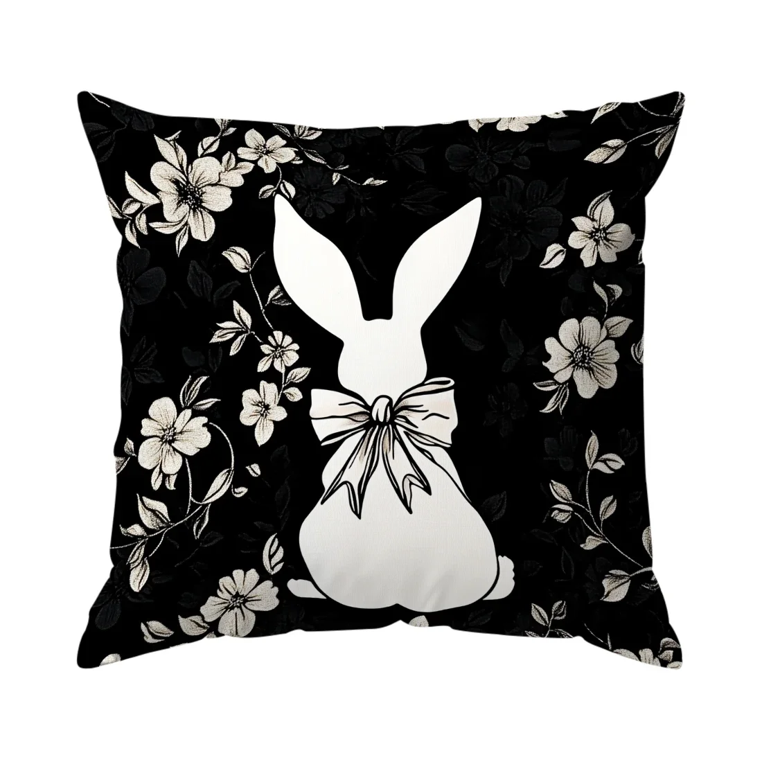 

Стандартная страница Dekokissenbezüge Schwarz Gold Kaninchen/Ei/Blumenmuster Kissenbezug Weiches Полиэстер Quad Pressecher Kissenbezug Decora