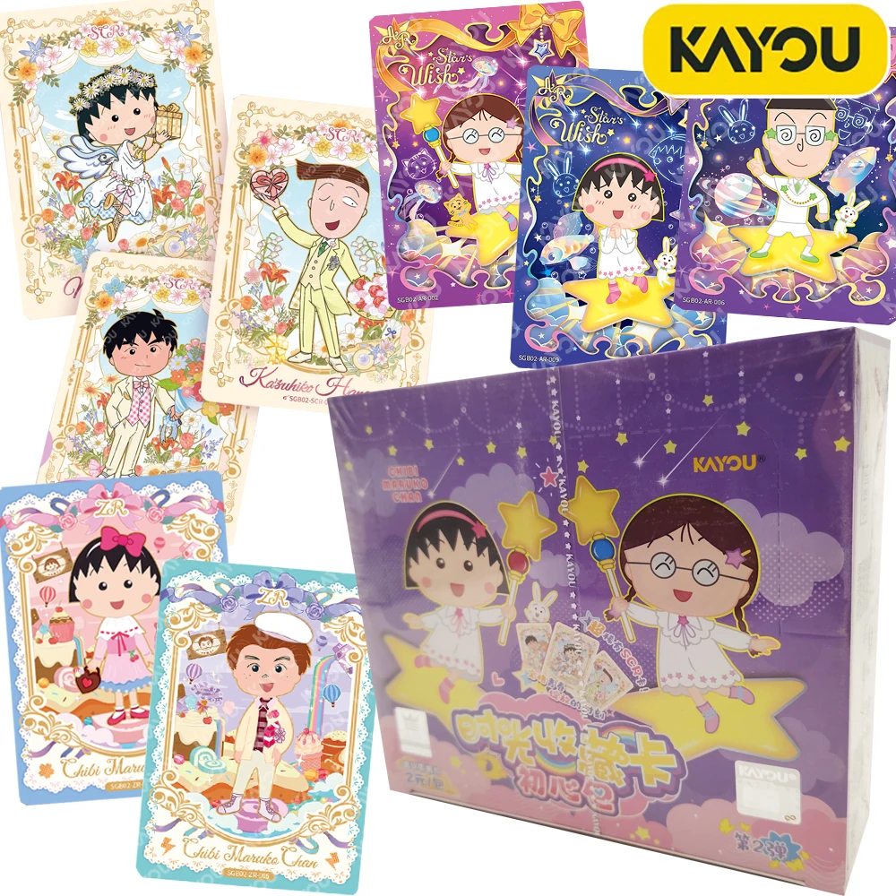 

Genuine Kayou Chibi Maruko Chan Collection Cards for Fans Japanese Classic Comedy Anime Girls Cute Cartoon Character Cards Gifts