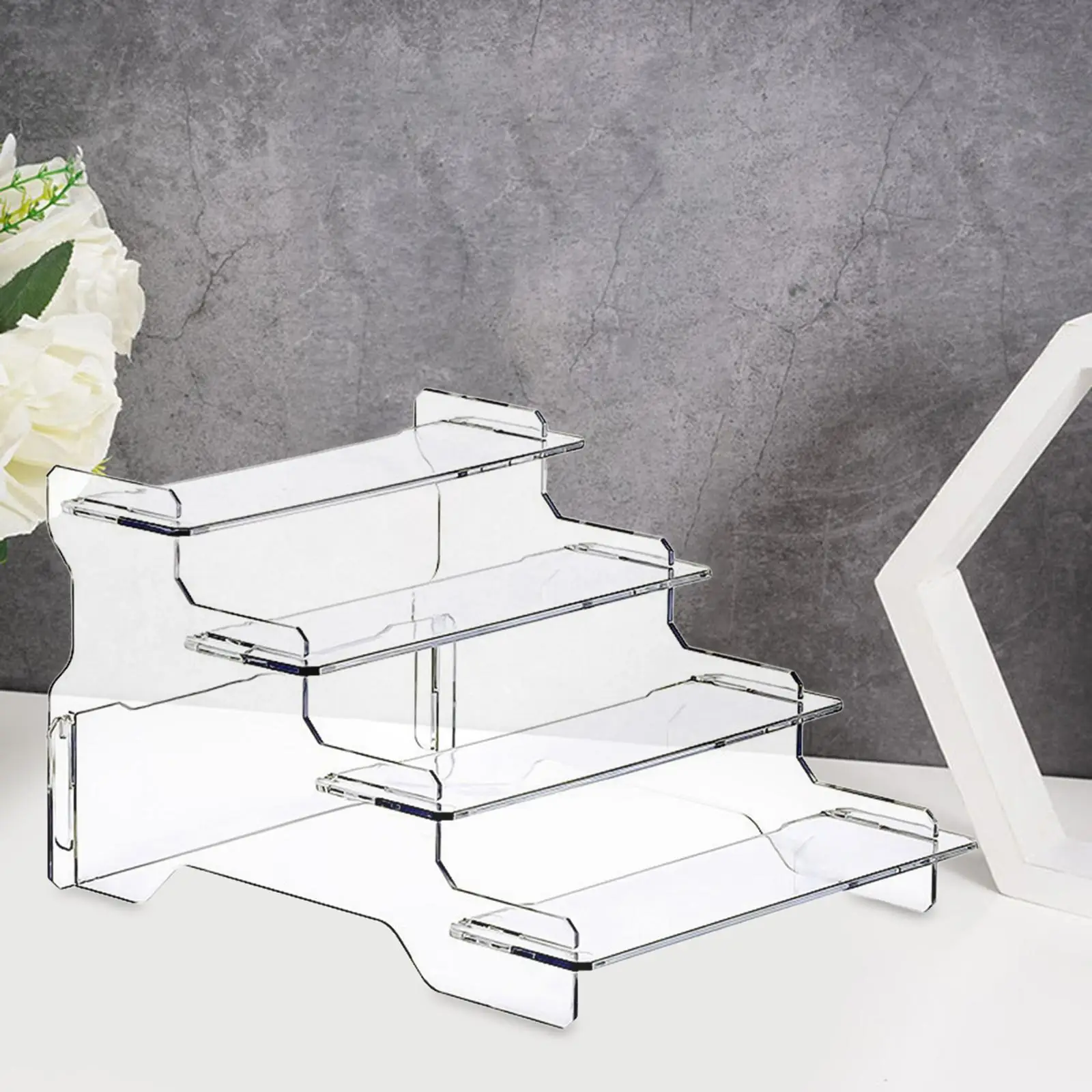 حامل عرض شفاف ، راهض للبيع بالتجزئة ، حامل كب كيك ، تجهيزات عرض للمقتنيات ، خزانة مستحضرات التجميل ، شخصية دمية #1