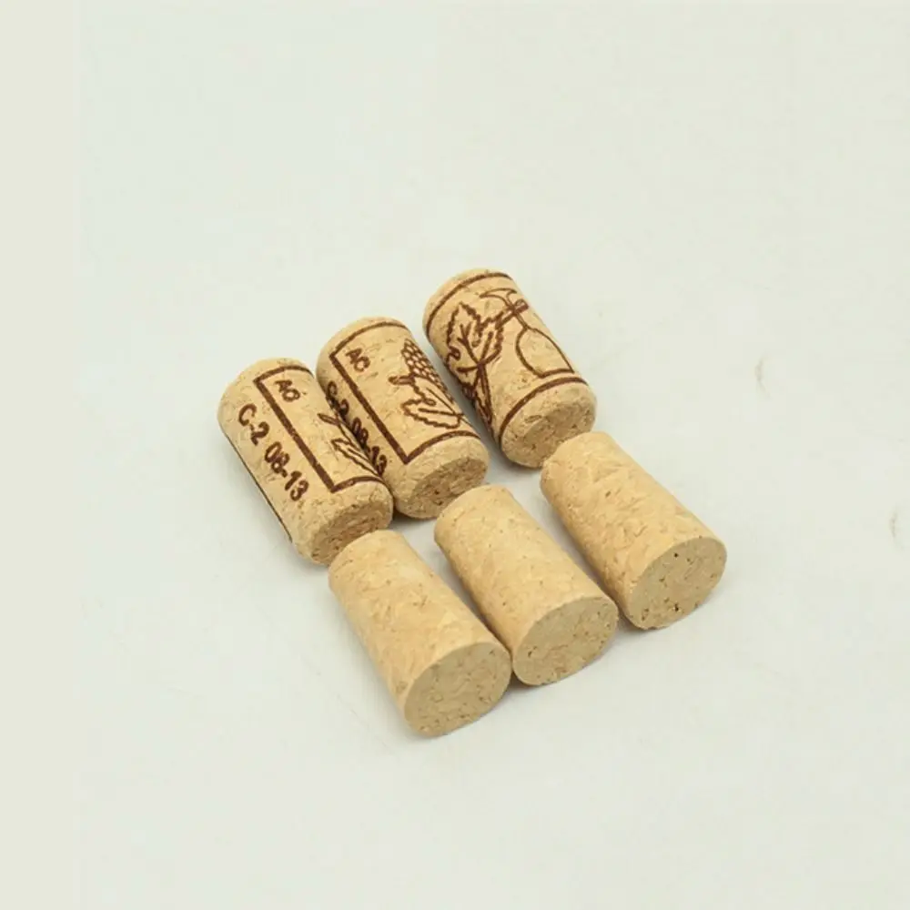 10Pcs 22mm Wood Wine Corks Stopper High Density Material Cylindrical/conical Bottle Corks Reusable Sealed Sealing Plug