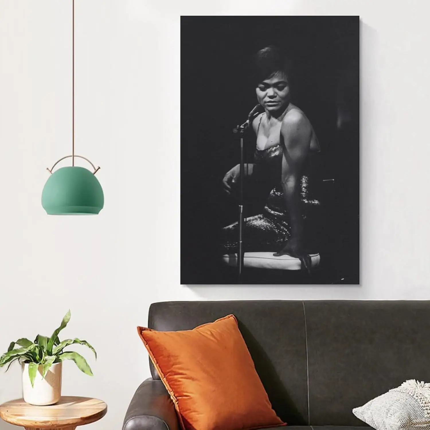 ملصق مطبوع عتيق باللونين الأبيض والأسود من Eartha Kitt (12) ملصق فني جداري لغرفة النوم مطبوع لديكور المنزل صورة معلقة