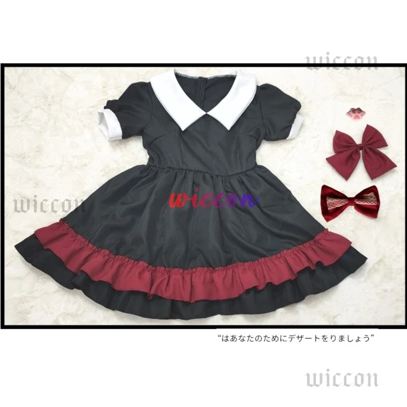 Mn1 momo ayase cosplay traje anime dandadan saia uniforme kawaii empregada lolita disfarce ternos halloween carnaval roupas for9 * jy