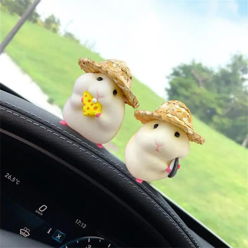 Auto Decoration Hamster Car Accessories New Console Cute Doll Car Interior Pendant Decoration Cool Decoration Accesories