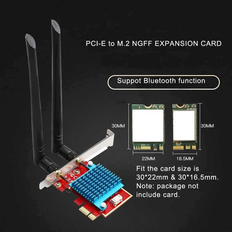 PCIe to M.2 NGFF Expansion card WIFI wireless wifi Card M.2 2 adapter card support bluetooth function