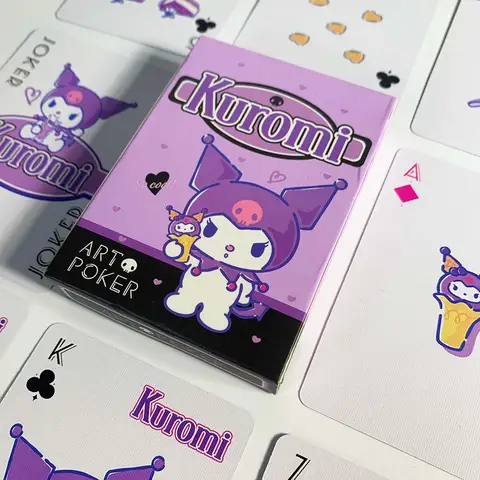 Sanrio Poker Spelkort Brädspel Anime Kuromi Barnleksaker Kortlek Manga Spelkort 10 best sales anime pokerspelkort - №1
