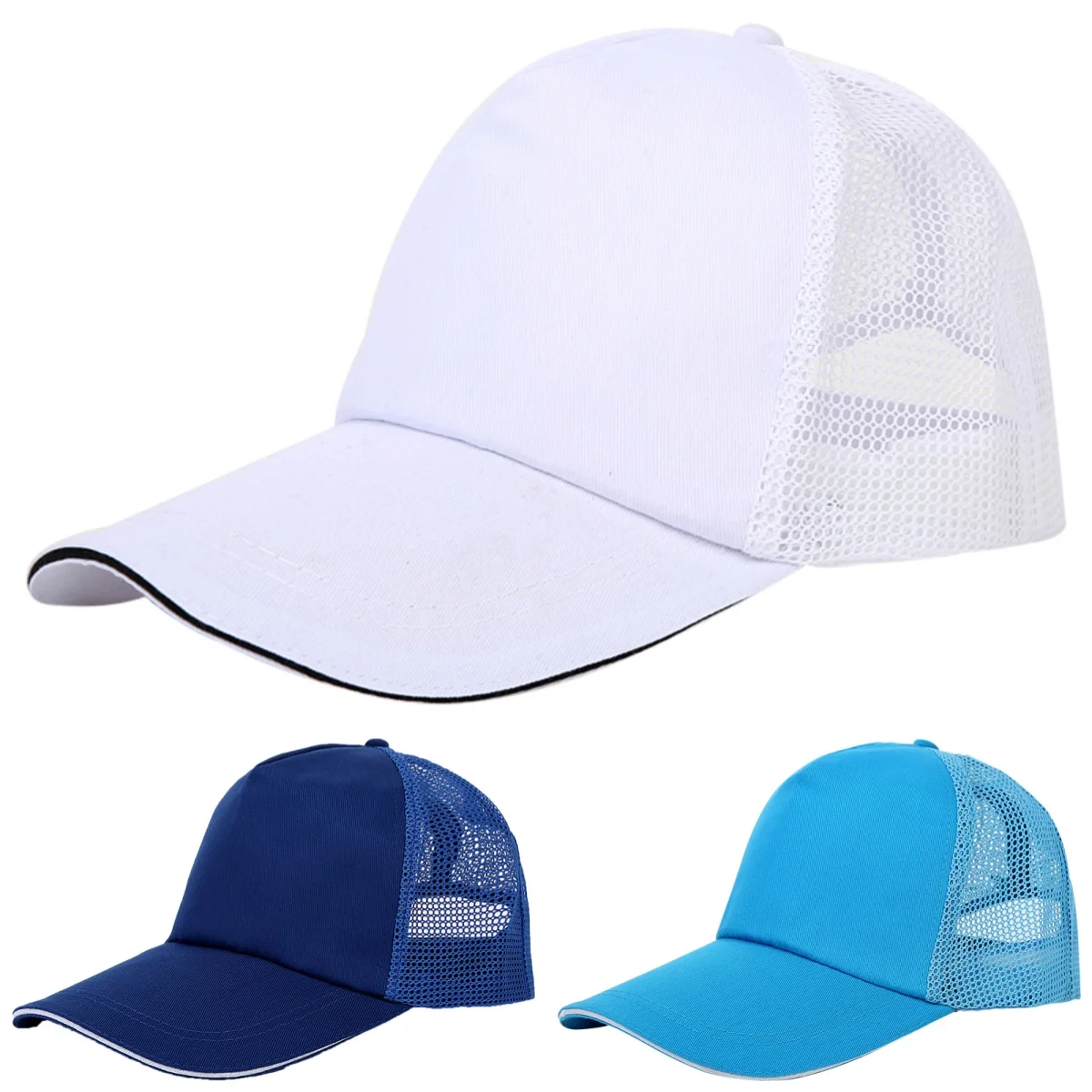 

Baseball Caps For Men Summer Hat Cool Breathable Trucker Cap Unisex Fashion Casual Visor Hat Outdoor Women Mesh Solid Color Cap