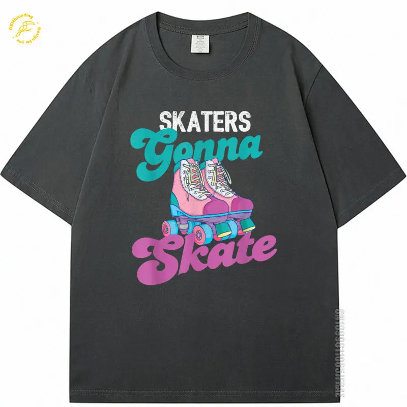 

Skaters Gonna Skate Vintage Roller Skating Lover Men's Oversized T-Shirt 일본 빈티지 의류 New T Shirt Vintage Clothing Short Sleeve