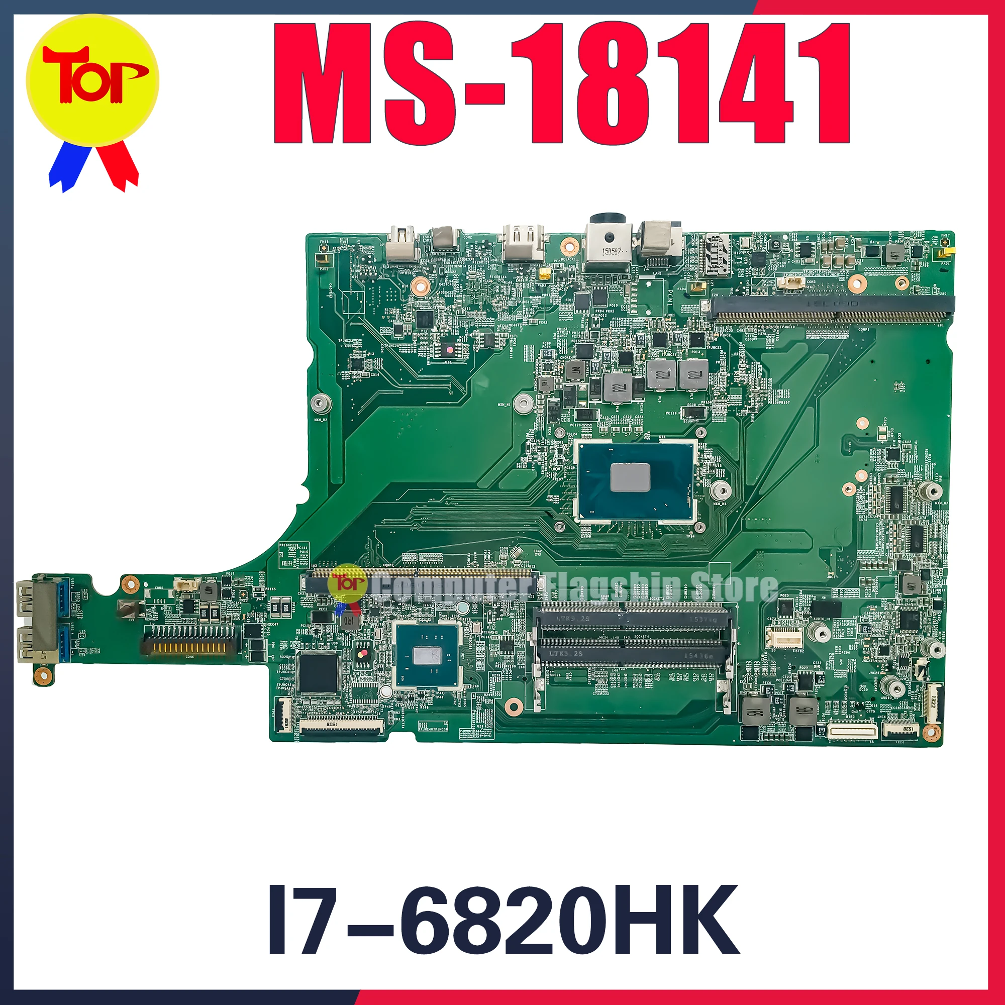 MS-18141 Laptop Motherboard For MSI MS-1814  GT80 GT82 GT80S 6QF TITAN SLI 29TH I7-6820HK Mainboard 100% Testd Fast Shipping