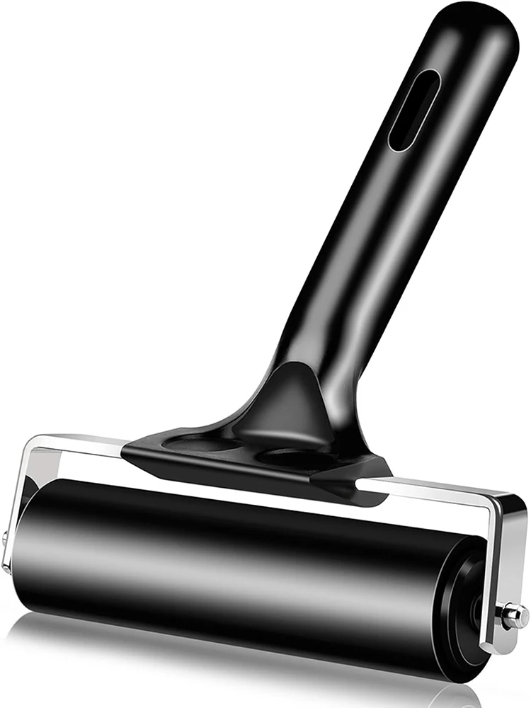 براير الأسطوانة الطباعة المطاط الصحافة الأسطوانة 4 بوصة الماس اللوحة الأسطوانة الحرفية المشاريع الحبر وأدوات ختم صنع بطاقة