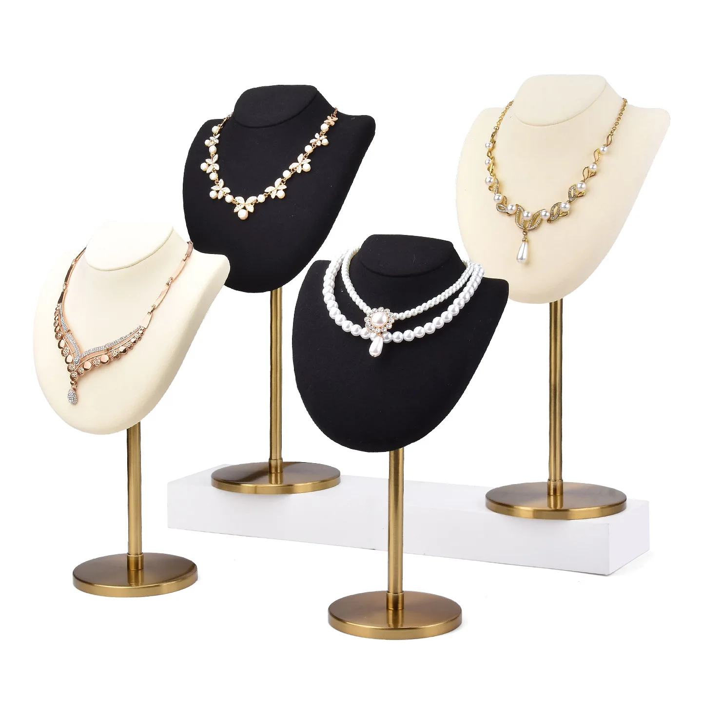 

Necklace display stand model neck portrait jewelry display props window display ornaments storage rack