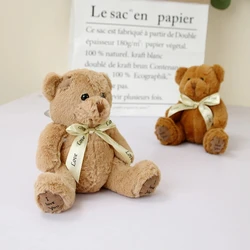 18cm Kawaii Patch Bear Dolls Teddy Bear Soft Stuffed Animal Toy Bear Baby Toy Kids Girls Birthday Brinquedos Wedding Gifts