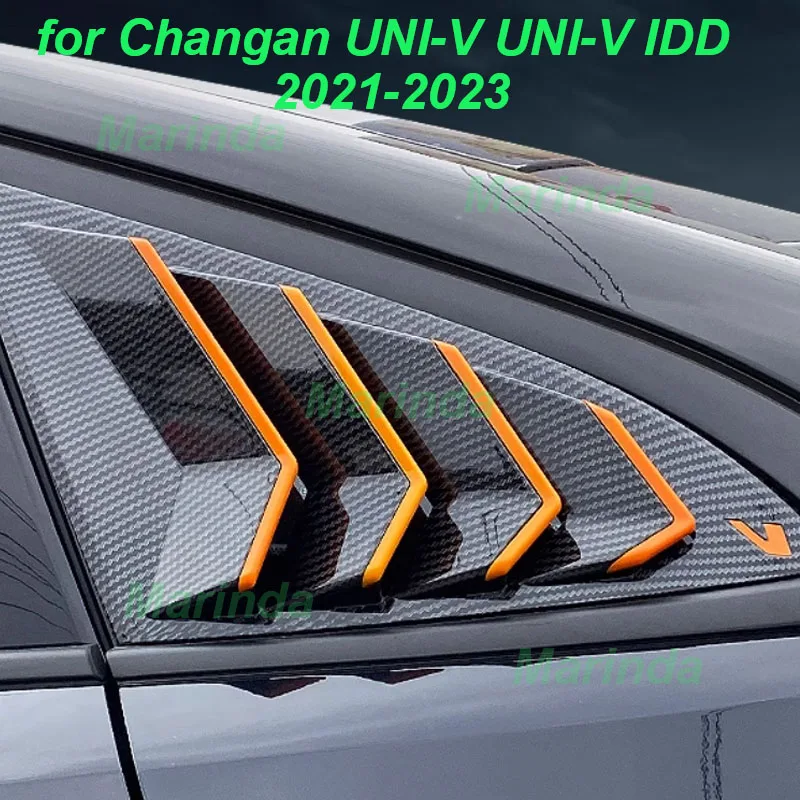 

Car Rear Side Blinds Shutter Trim for Changan UNI-V UNI-V IDD 2021-2023 Rear Window Louver Decoration Cover Exterior Accessories