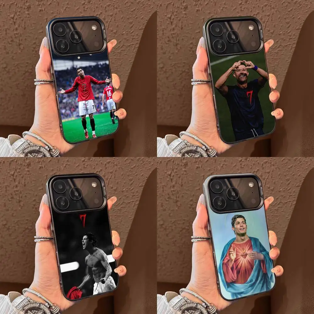 

Football For C-Cr7 R-ROnAlDo Phone Case For iPhone 17,16,15,14,13,12,Pro,Max,Plus,E,SE4,Air,Mini Black IMD Box