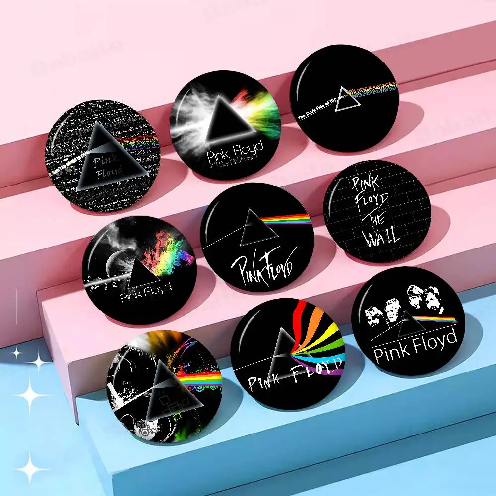 P-Pink F-Floyd Rock Band  Tinplate Soft Button Pin Brooch Metal Badge Custom Jewelry Accessories Hat Bag Lapel
