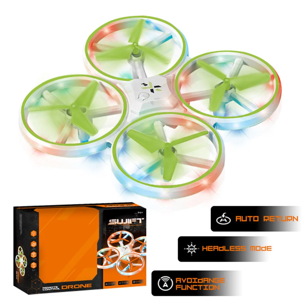 Colorful Light Drone Quadcopter High Remote Control Aircraft Children's Toys Novel Remote Control Aircraft Model Birthday Gift