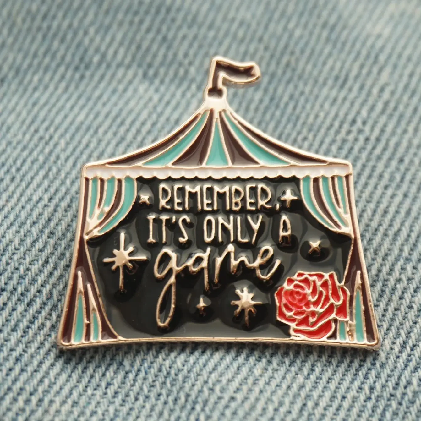 Remember It\'s Only A Game Enamel Pins  Lapel Pin Badge