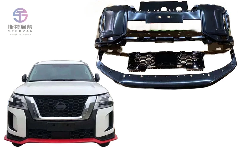 

Cc car High Quality Nismo Design Car Bumper, Headlight Pair for Nissan Patrol Y62 2020