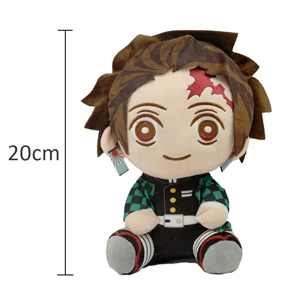 20 سنتيمتر اليابان أنيمي شيطان القاتل Tomioka Giyu كامادو تانجيرو كامادو Nezuko Agatsuma Zenitsu ألعاب من القطيفة دمية Peluche النساء هدية #6