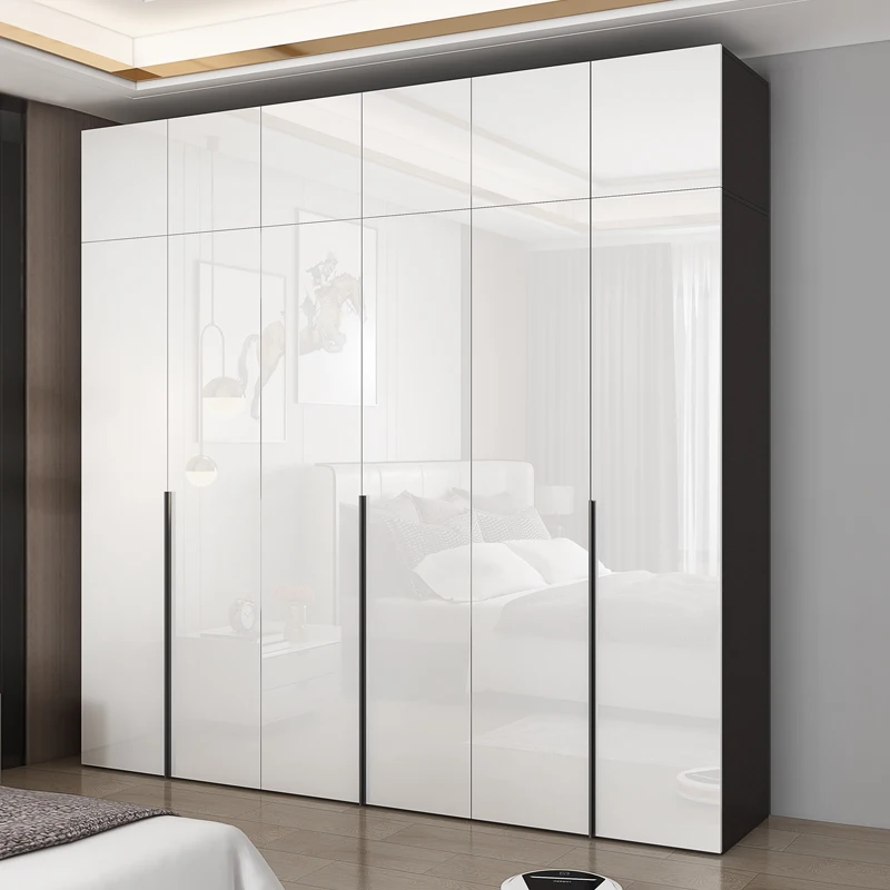 Bedroom household cabinet combination eight-door wardrobe small apartment rental house environmentally friendly large wardrobe