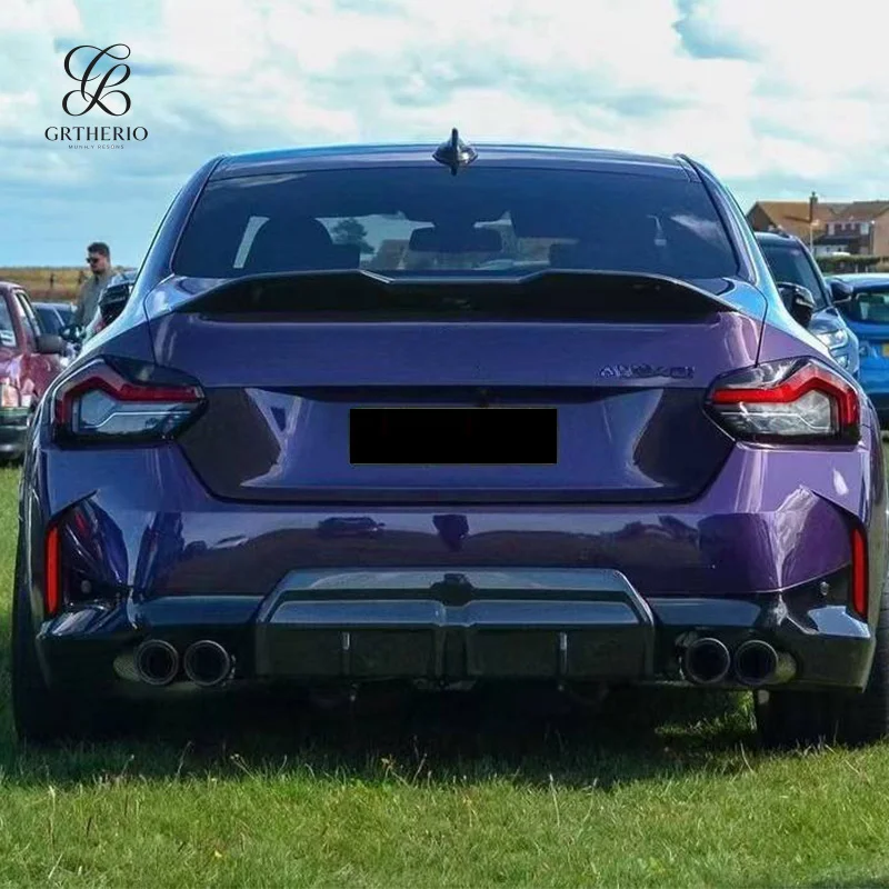 Suitable for BMW 2 Series G42, MP , bumper spoiler, modification, dry carbon fiber lip, rear bump