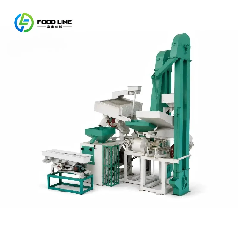 Customized Automatic Combined Rice Milling Plant 10-15TPD Rice Processing Equipment for Small and Medium Rice Mills