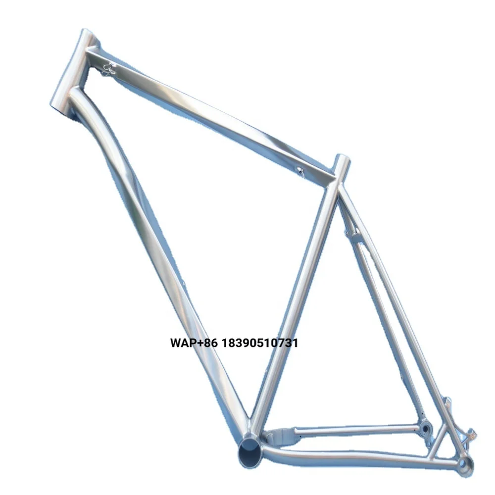 

The Best-selling Titanium Mountain Bike Frame and Titanium Fat Bike with Internal Routing Cables Disc Brakes