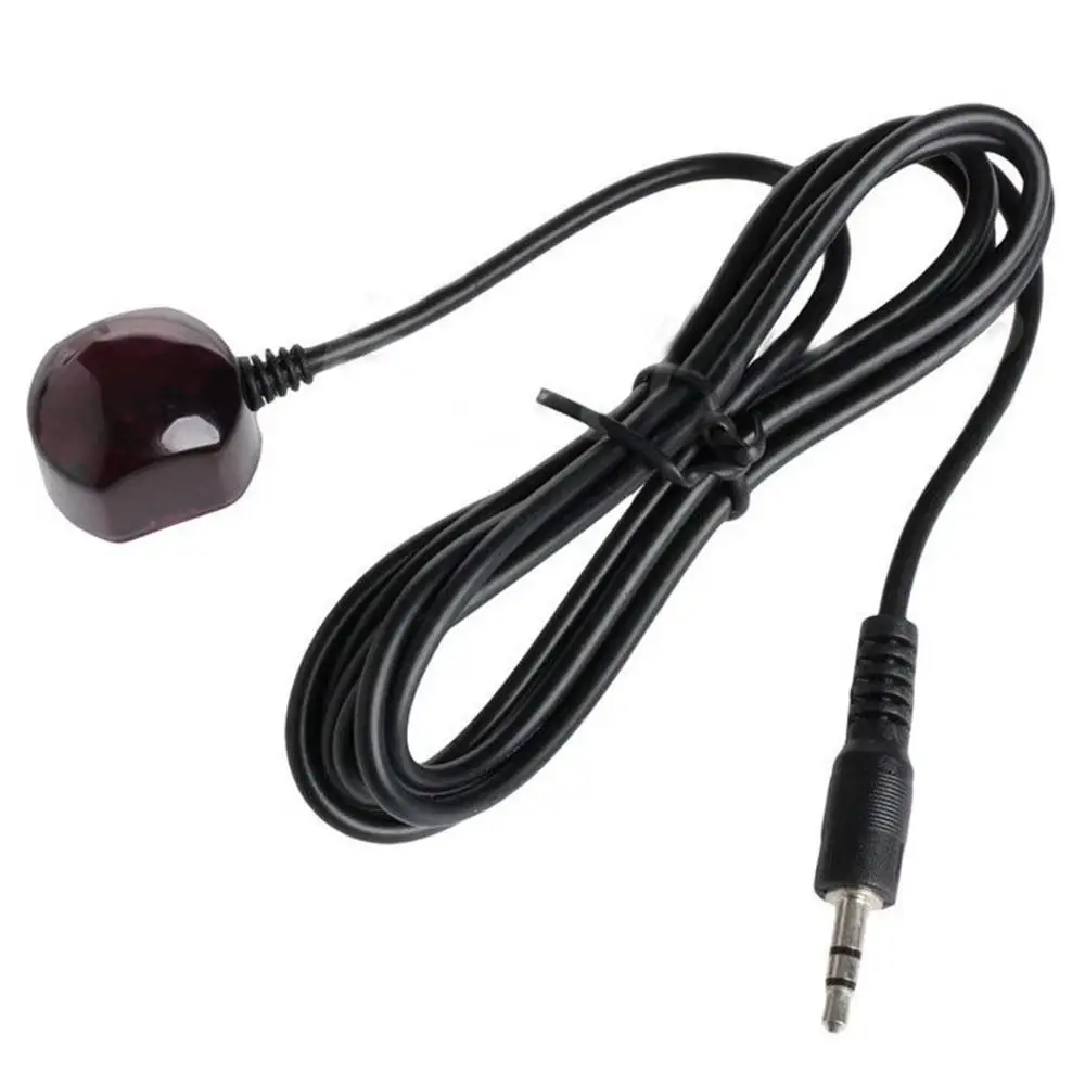 1Pcs 1.5m Cable IR Blaster Cable 3.5mm Connector 38KHz Infrared Receiver Cable PE Material Black IR Receiver Extension Cable