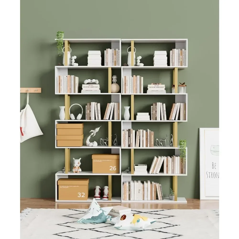 Bookshelf Storage Locker Bookcase Wooden Decorative Storage Rack Shelf Display Stand Cube Organizer Shelving for Books