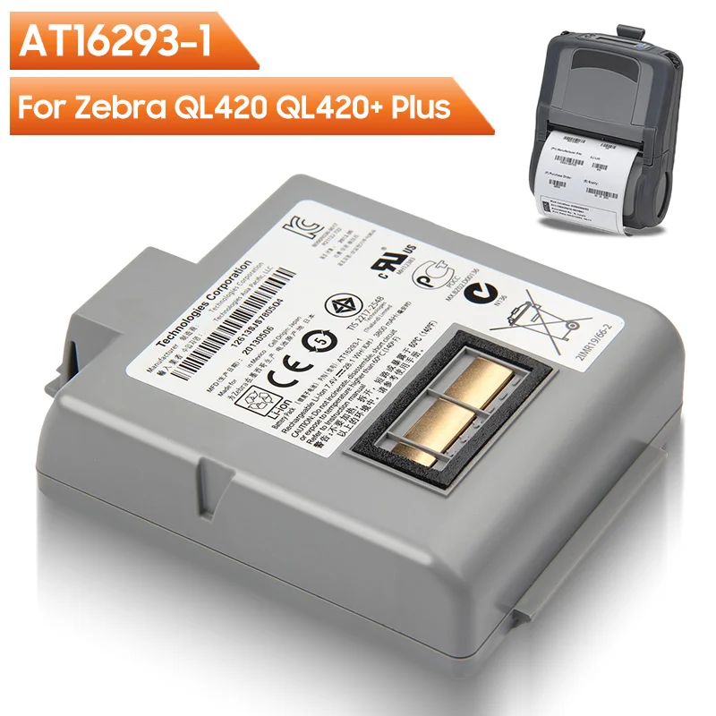 

Оригинальная запасная аккумуляторная батарея для Zebra QL420 QL420 + Plus, аккумуляторная батарея 4200 мАч
