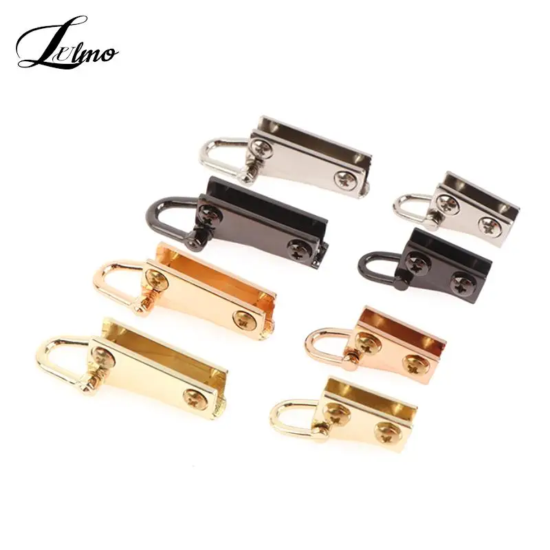 1 Pair Metal Bag Side Anchor Gusset Hanger Clamps Bag Side Edge Anchor Link Hardware With D Rings For Bag Purse Strap