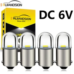 4x T11 ba9s T4W bax9s H6W bay9s H21W 1 SMD 2835 LED 6V DC Wedge Pinball Gaming Machine Clearance Side Car Light Bulb Warm white