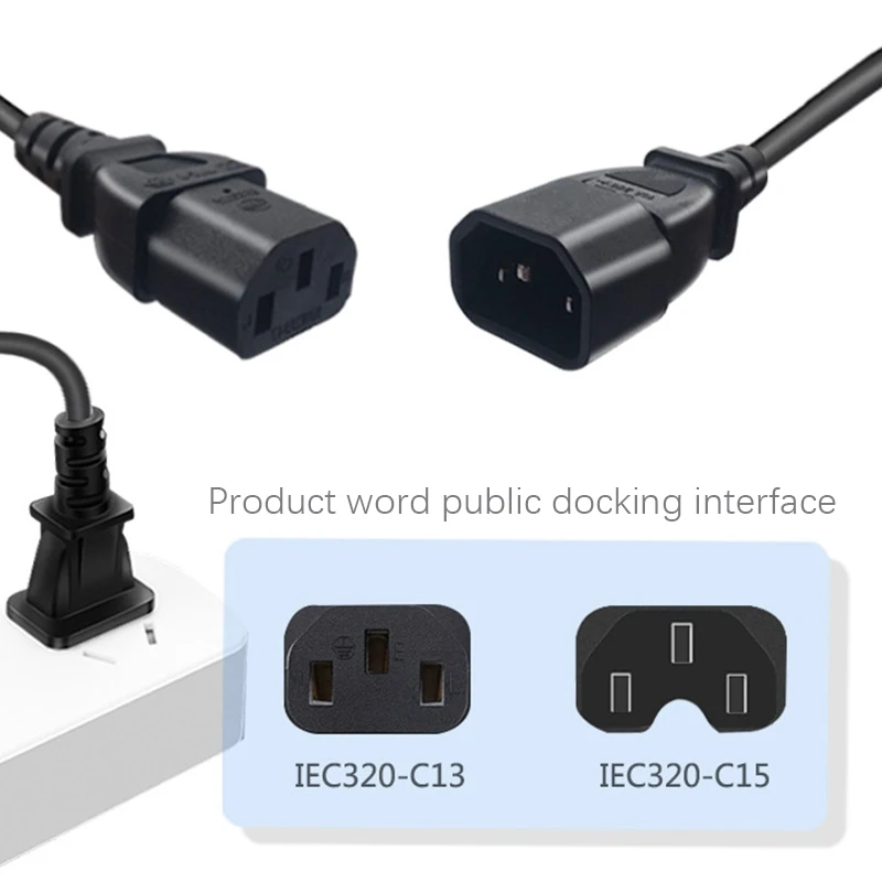 Cavo di alimentazione, Iec320 C13-C14 ignifugo resistente al calore (D)