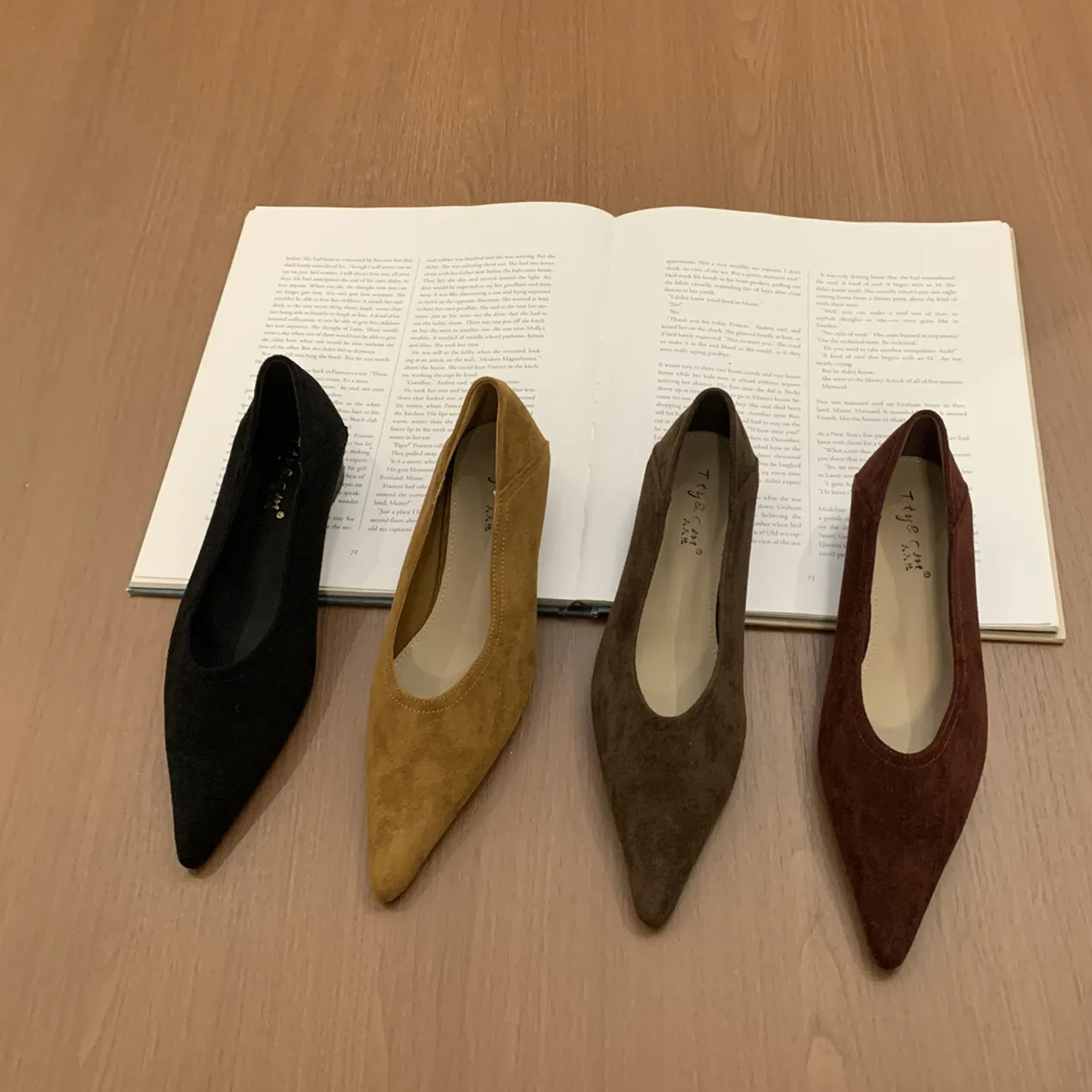 Bailamos Spring New Brand Women Flats Shoes Fashhion Shallow Slip On Ladies Elegant Boat Shoes Square Low Heel Single Shoes Muje