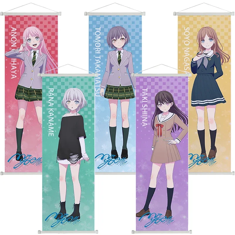 

Anime BanG Dream! It's MyGO Takamatsu Tomori Anon Chihaya Scroll Painting Wall Decoration Home Hanging Poster Room Decor Gifts