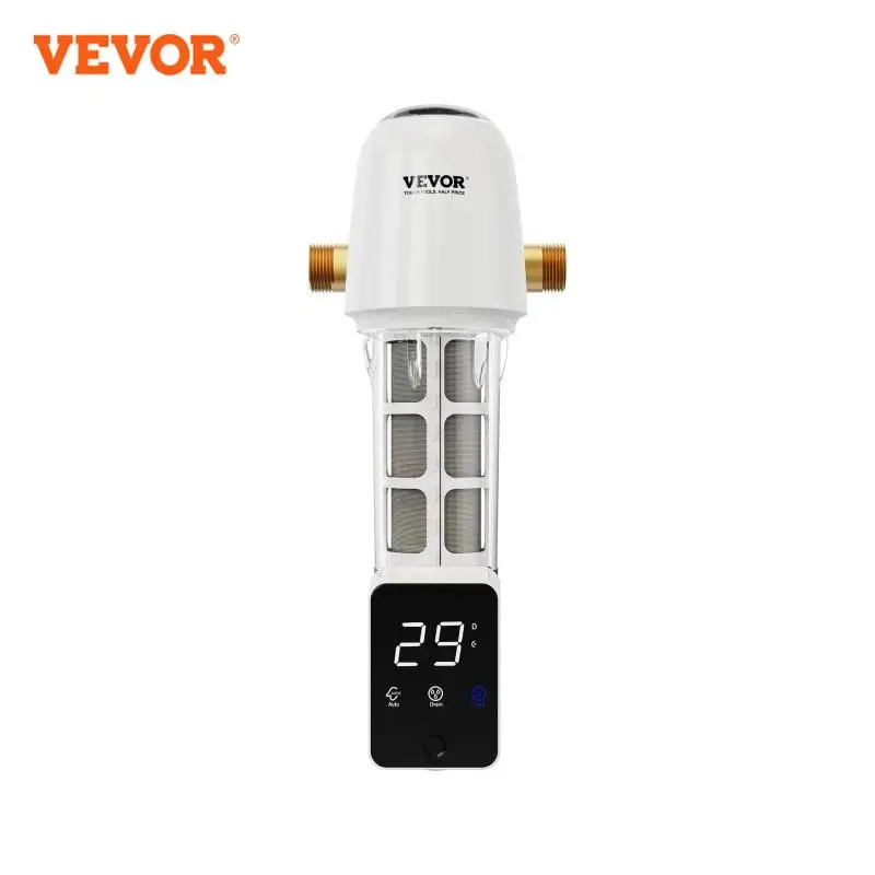 VEVOR Spin Down Filter 40 Micron Whole House Sediment Filter for Whole House Water Filtration Systems Well Water Sediment Filter