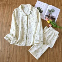 2025 Winter Women's Pajamas100% Cotton Plus Size Pajamas Flower  Printing Household Women's Pajamas Loungewear Autumn Sleepwear - Image 2